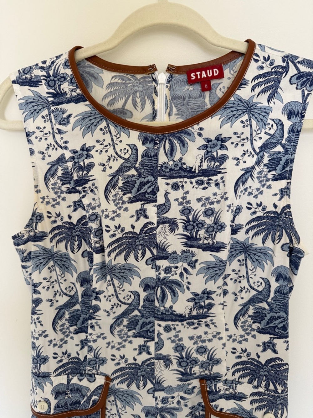 Staud Bait dress in Toile Whiskey - Picture 3 of 6